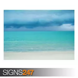 Buy WHITE SAND BEACH (AD962) NATURE POSTER - Photo Picture Poster Print Art A0 To A4 • 1.49£