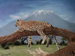 Buy Original Art Soft Pastel Painting Wildlife Drawing Big Cat Leopard Portrait  • 90£