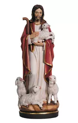 Buy Sacred Heart Of Jesus Tea Good Shepherd Statue Wood Carved • 13,112.51£