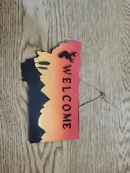 Buy Hand Painted Wooden Montana Sign • 12.55£