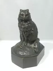 Buy Authentic 19th C Bronze Cat With Dead Mouse By Antoine Louis Barye • 852.51£