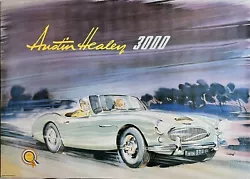 Buy Austin Healey 3000 Rare Vintage A1 Car Poster • 23.99£