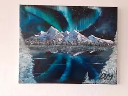 Buy Winter Nights Northern Lights, Oil Painting, Original Artwork On Canvas, Art • 160£
