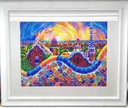 Buy 3D Diamond Painting -  The Park Güell Guell  - Sparkling Painting - Great Gift  • 35.91£