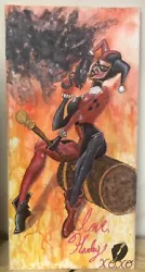 Buy Original Harley Quinn Acrylic Painting | 12 X24  | Local Artist | Ships FAST • 189£