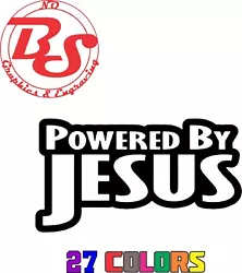 Buy 6  Powered By Jesus Vinyl Decal Christ Church Family God Faith Love Coffee NoBS • 3.14£