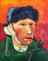 Buy Van Gogh Self- Portrait Original Oil Professional Reprod. Obk Art Sale 20% Off. • 198£