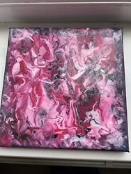 Buy Pink Fluid Art Canvas  • 2£