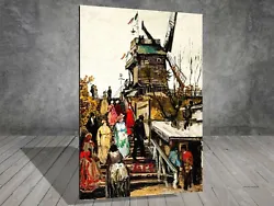 Buy Van Gogh Le Blute Fin Mill LANDSCAPE CANVAS PAINTING ART PRINT 706 • 3.96£
