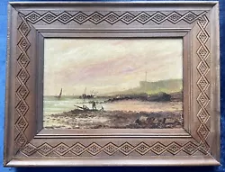 Buy Antique C19th Oil On Canvas - Coastal Scene • 40£