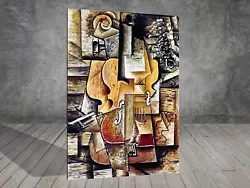 Buy Pablo Picasso Violin And Grapes CUBISM CANVAS PAINTING ART PRINT WALL 741 • 12.92£