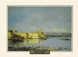 Buy Fort Von Antibes - Eugène Boudin - Info Card • 0.86£
