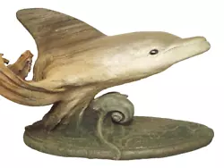 Buy Rick Cain Original Fine Art Natural Wood Driftwood Dolphin Sculpture Water Play  • 685.12£