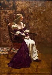 Buy Paul Louis Bouchard (1853-1937) - Princess The Butterflies,Circa 1885 - Painting • 3,238.70£