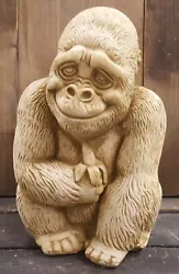 Buy Smiling Gorilla With Banana Statue • 107.82£