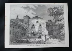 Buy C1880 Engraved Print 'OLD LONDON. PAINTED CHAMBER Pre. 1834 FIRE' 6.5  X 4.75  • 2.99£