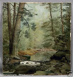 Buy Rocky Brook Forest Scene Oil Painting Attribution James Hope (American/Canadian) • 5,118.71£