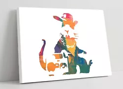 Buy Banksy, Gangsta Rat Rainbow Paint Effect -canvas Wall Art Print Artwork Framed • 12.99£