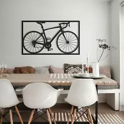 Buy Bike Wall Art Bedroom Wall Sculpture Metal Crafts For Housewarming Decor • 13.79£