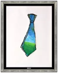 Buy Jim Dine Original Gouache Painting Tie Landscape Signed Modern Framed Art Oil • 20,767.79£
