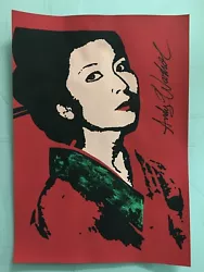Buy Andy Warhol Hand Signed. 'kimiko Powers'. Watercolor On Paper. Pop Art • 24.90£