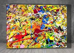 Buy Jackson Pollock 16  CANVAS PAINTING ART PRINT  1737 • 19.87£