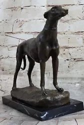 Buy BRONZE Greyhound Or Whippet Sitting Doorstop Or Bookend. 13  Tall Figure • 137.74£