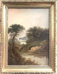 Buy 1920 Old Antique Oil Painting On Board Scenery Landscape Framed 45x35cm • 59.90£