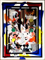 Buy Max Epstein, Collage III, Color Plexi-Glass Collage, Signed On Bottom • 5,977.50£