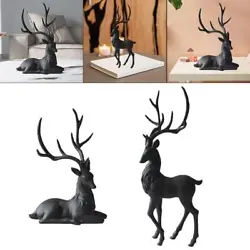 Buy Resin Deer Decoration Nordic Tabletop Modern Reindeer • 20.96£