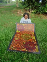 Buy SELINA  NUMINA 140 X 82 Cm Original Painting - Aussiepaintings Aboriginal Art • 326.75£