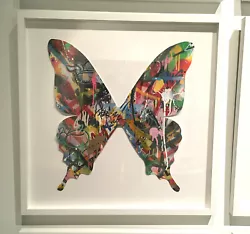 Buy Martin Whatson Butterfly Cutout Hand Painted  Original Art Piece Framed • 11,812.42£
