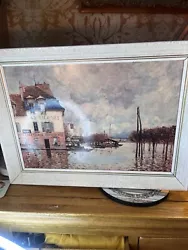 Buy Vintage Framed Print Flood At Port Marly By Alfred Sisley • 50£