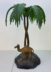 Buy Art Deco Desert Camel Palm Tree Scene Bronze Sculpture Middle East Silk Road 17  • 170.61£