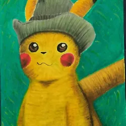 Buy Pikachu Van Goth Acrylic Painting I Did With My Signature On It.  • 100£