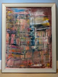 Buy Stunning Very Large Abstract Oil Painting On Canvas Graeme Orford-Dexter Framed • 475£