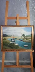 Buy Superb Artwork Painting By Local British Artist JEM Bexon Seascape  • 44.95£