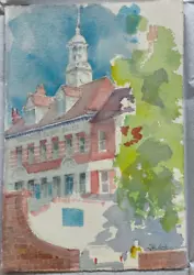 Buy Dulwich Baths, John Bastin, Watercolour • 75£