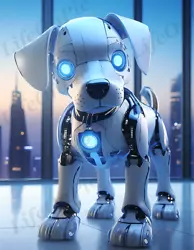 Buy Digital Image Picture Photo Wallpaper Background Robot Dog Art • 1.22£