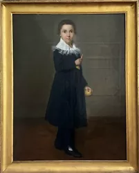 Buy Painting Antique Oil Framed, Child Choose Bilboquet • 2,968.81£