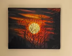 Buy An Art Original Oil On Canvas Signed Painting  ‘Sunset Dream’ Unframed • 21.99£