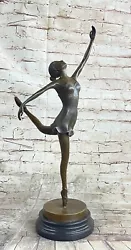 Buy Ballerina Ballet Dancer Bronze Statue Sculpture Figure Figurine Decor 21  X 12  • 199.20£