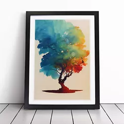 Buy Water Paint Tree No.2 Wall Art Print Framed Canvas Picture Poster Decor • 14.95£