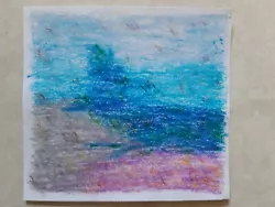 Buy Oil Pastel Painting On Paper 16cm X 16cm • 5£