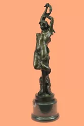 Buy Bronze Sculpture Original Large Nude Nymph Erotic Statue Figurine Figure Hotcast • 631.37£