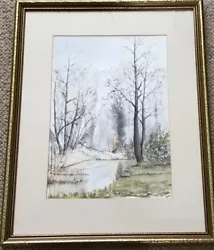 Buy A J Fairchild Framed Watercolour January Afternoon North Cove Reserve Beccles • 20£