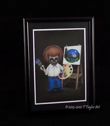 Buy Bob Ross The Joy Of Painting  Cute TV Art  Quality Print Of Hand Drawn Picture • 25£