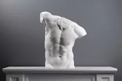 Buy Male Torso Statue (20.5 Inch / 52 Cm) Nude Man Naked Body Marble Sculpture • 459.28£