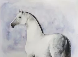 Buy Horse Portrait Muzzle Watercolor Art Original Painting • 14.88£