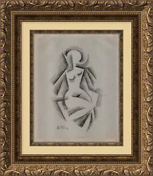 Buy Beautiful Cubist Cubism Drawing Modernism Composition Signed Russian 1920 • 35.44£